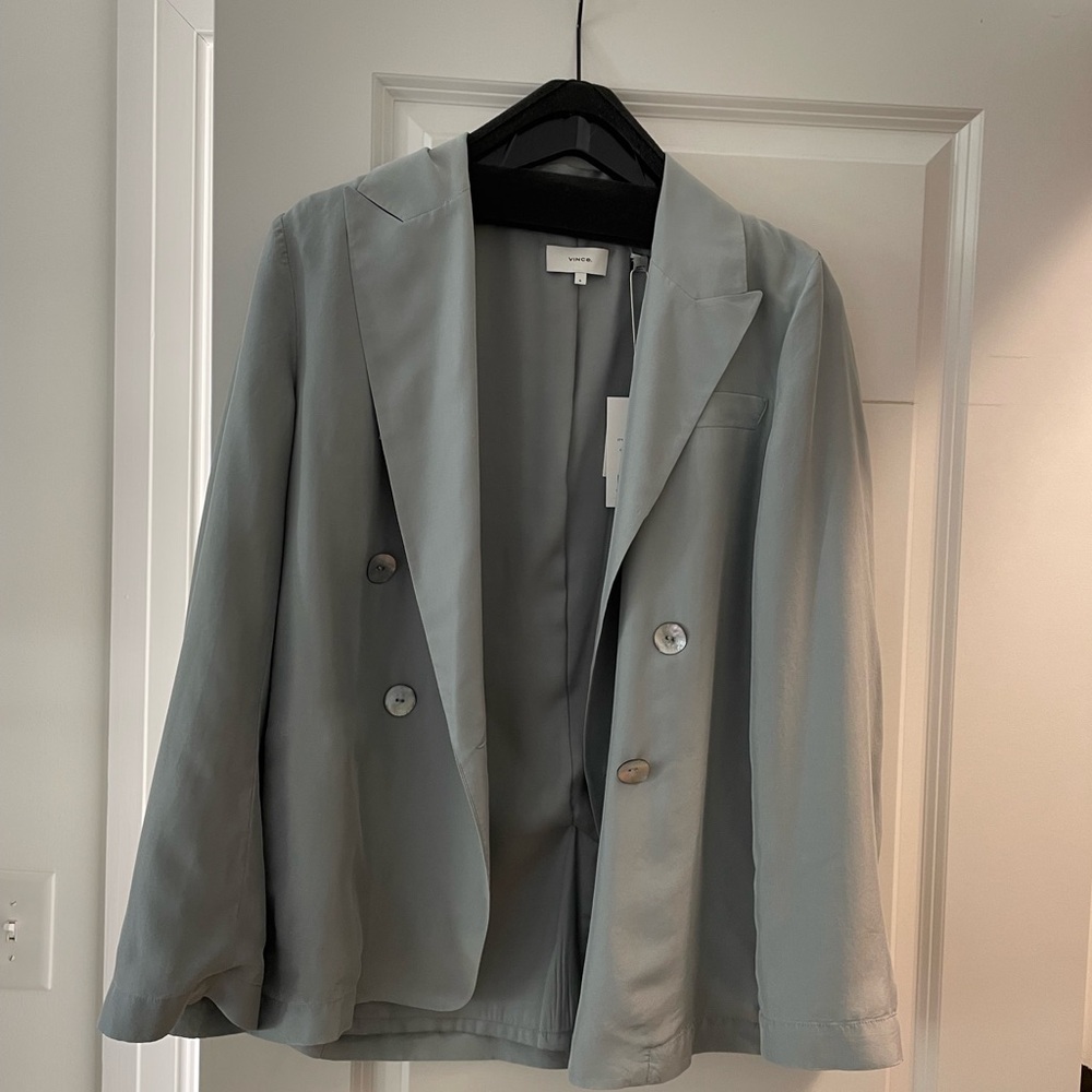 VINCE double breasted Women’s Blazer silk Size 6